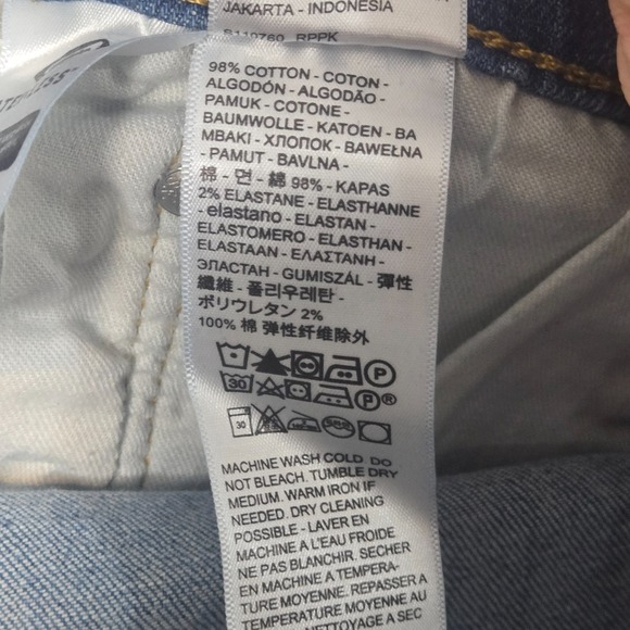 Levis 559 Jeans Mens 44x32 (Meas 42x29) Blue Straight Leg Relaxed Fit Light Wash - Picture 10 of 12